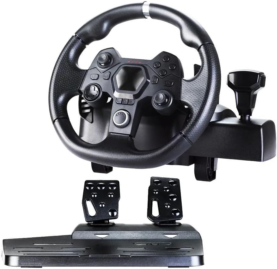 AP7 7in1 Wired Game Steering Wheel and Pedal shift for PS4 PS3 / X-One/X-360 Switch/Android