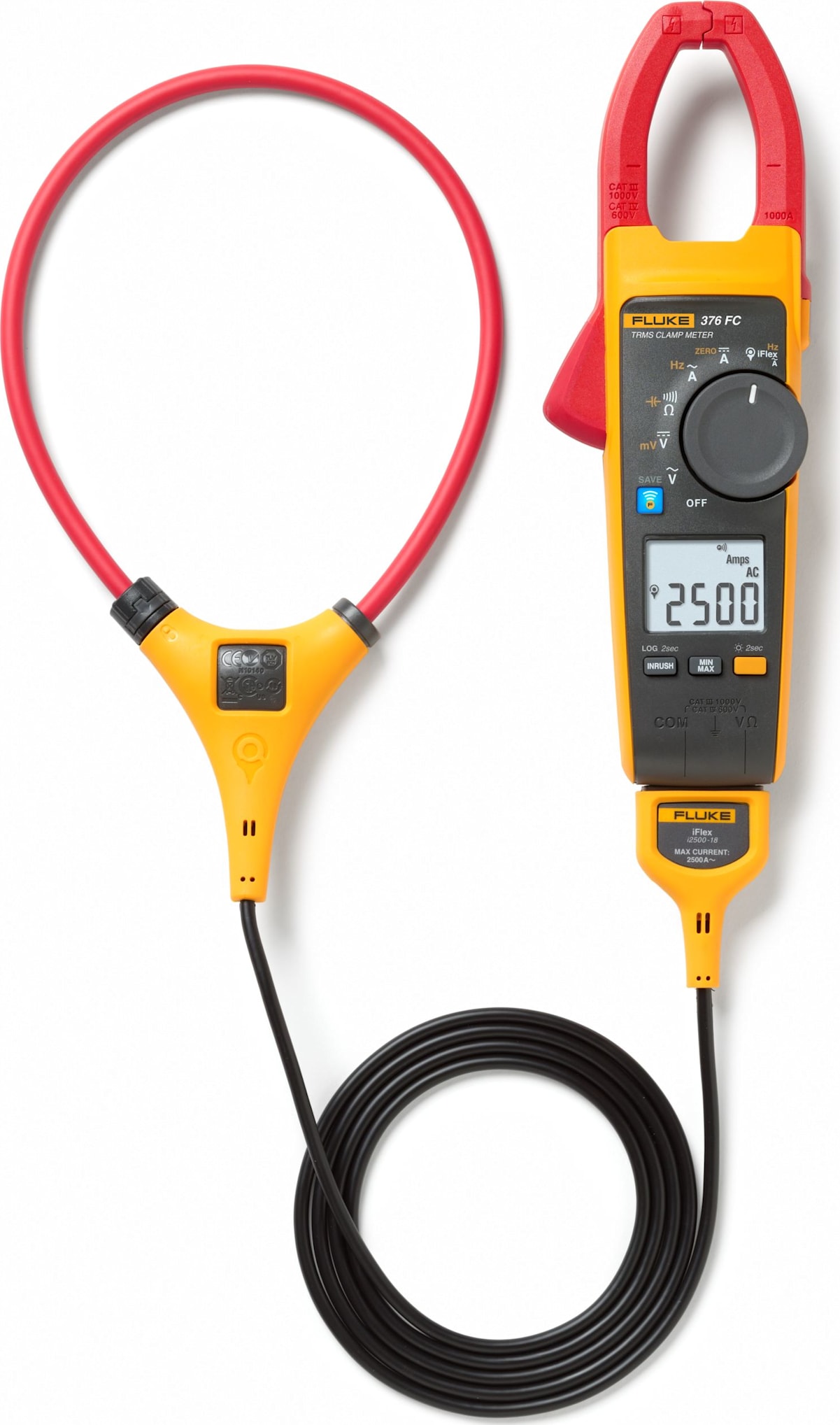 Fluke 376 FC - True-RMS Clamp Meter with 18 Inch iFlex